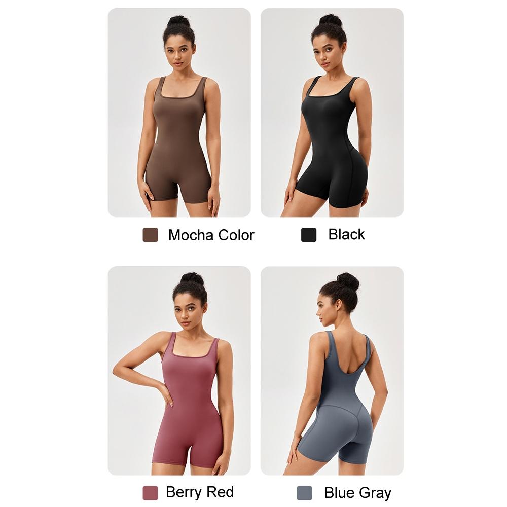 Yoga Bodysuit With Chest Pad Size L Tight Fit - Mocha Colour - S 3