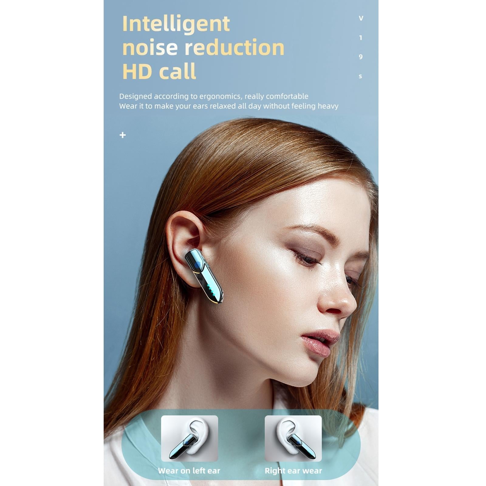 Business Style Bluetooth 5.0 Earphone with Fingerprint Touch - Purple 14