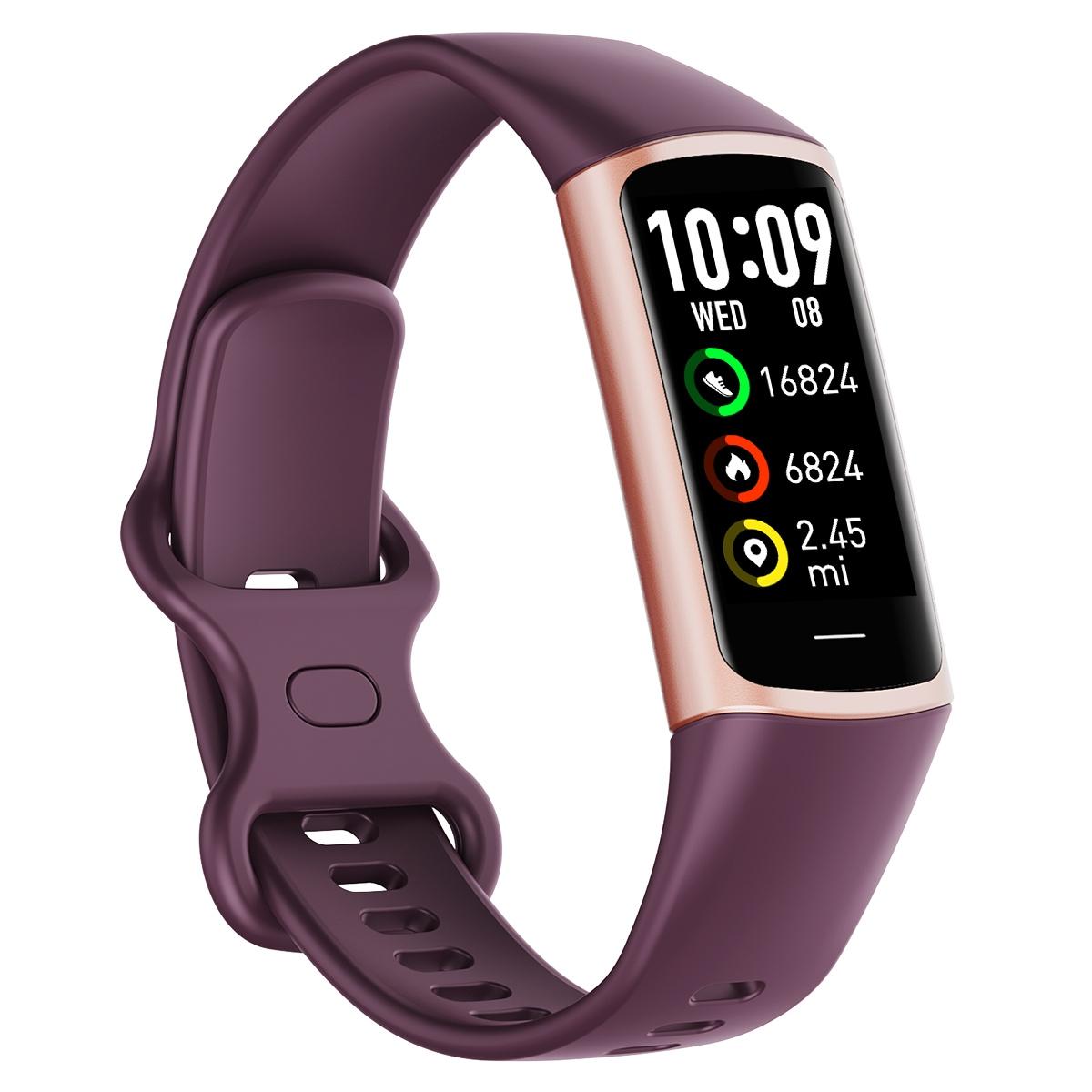 Waterproof C68L Fitness Tracker - Ip67 - Wine Red 11