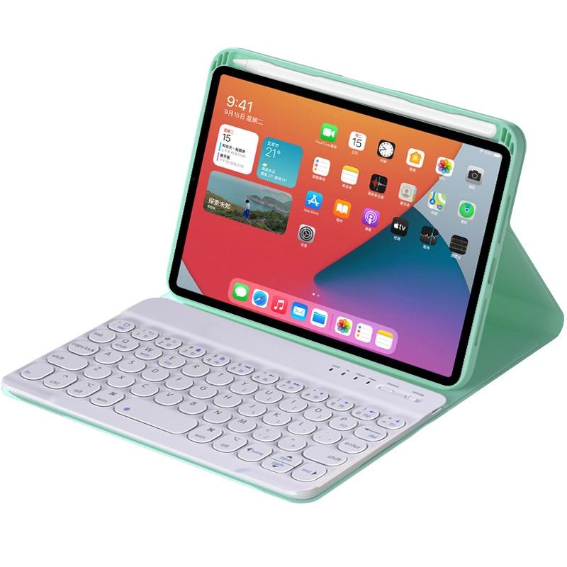 Detachable Bluetooth Keyboard Leather Case For Ipad Mini 6 With Holder - Light Purple 3