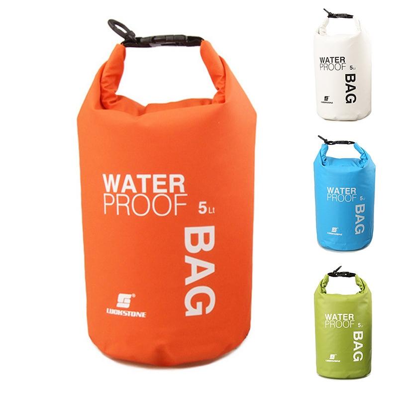 Waterproof Outdoor Swimming Bag Scratch Resistant Fits Most Devices - Orange 3