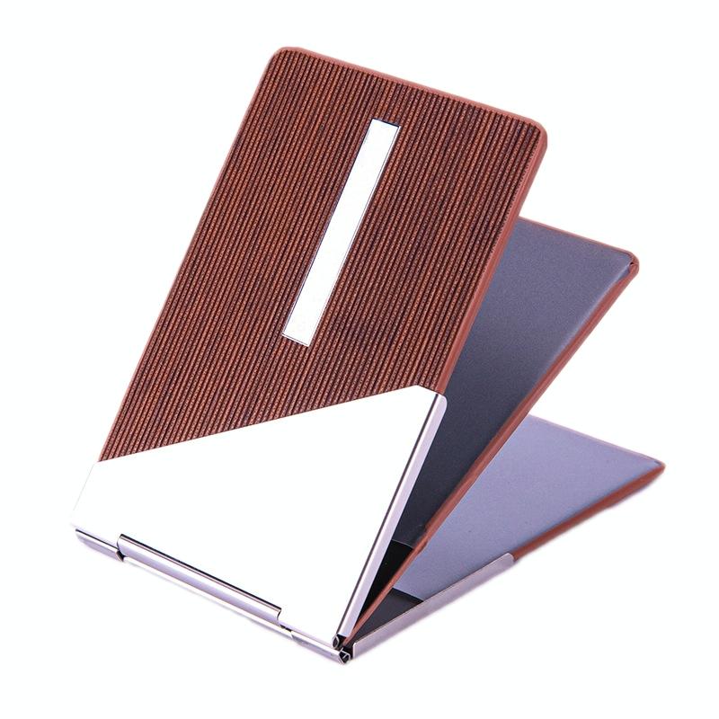 Metal Driver License Holder Fits Most Vehicles - Stripe Gray 11