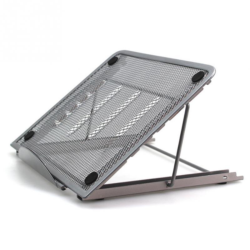 Adjustable Folding Metal Mesh Desktop Cooler - Black 3