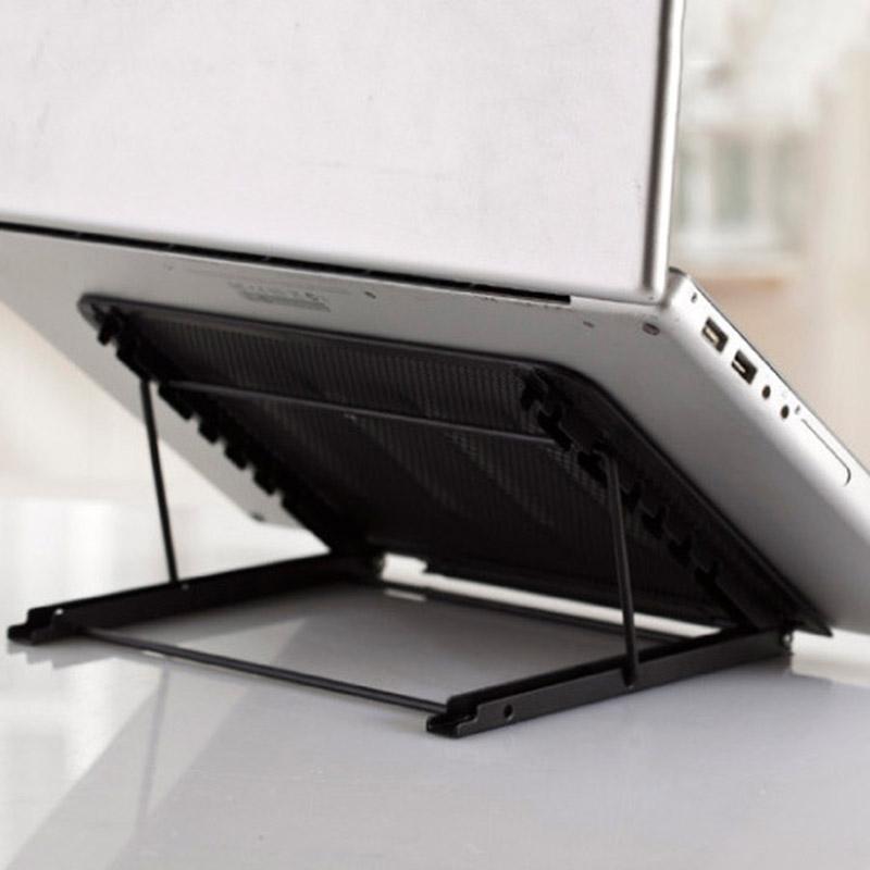 Adjustable Folding Metal Mesh Desktop Cooler - Black 8