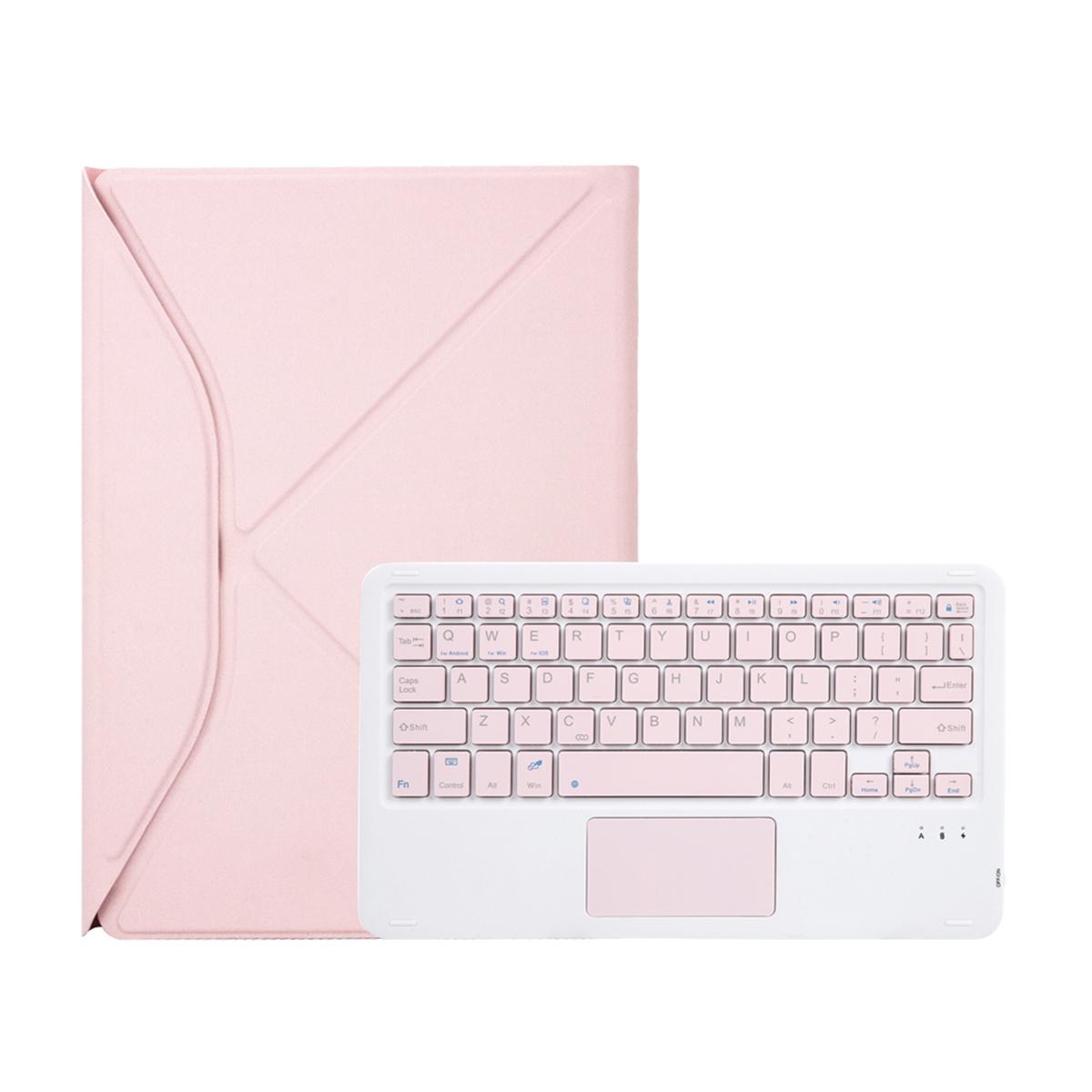 Bluetooth Keyboard Leather Tablet Case With Pen Slot And Touchpad - Sky Blue 3
