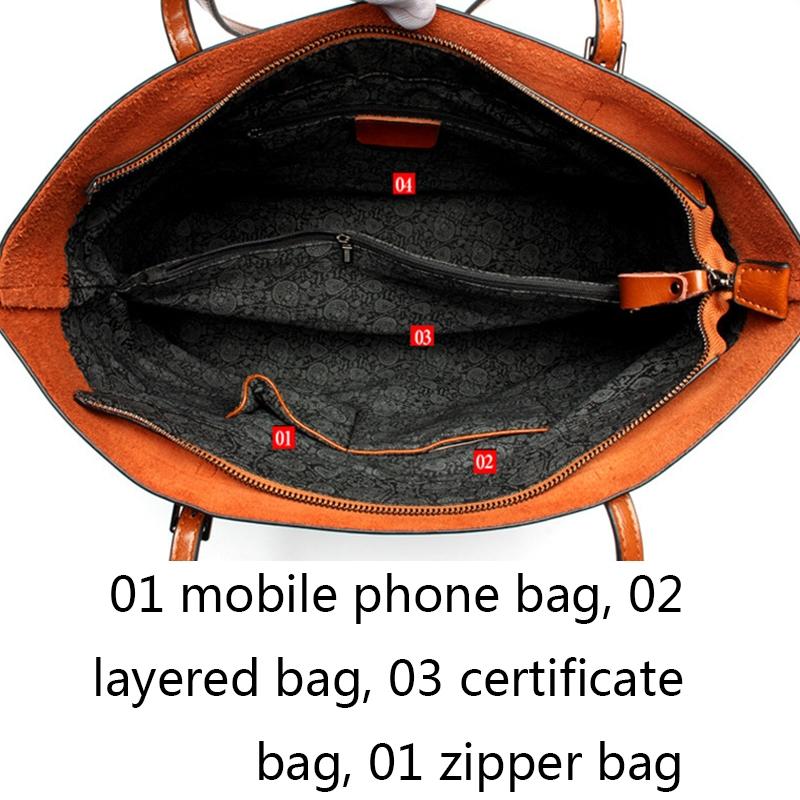 Stylish Shoulder Tote For Women - Charm Orange Horizontal Version 12