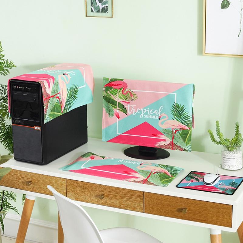 Universal 3-in-1 Desktop Pc Dust Cover - Fits 17-19 Inch - Butterfly 6