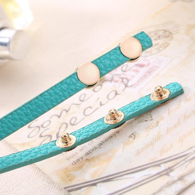 Women Lake Blue Gemstone Bracelet Watch - Eye Shape 5