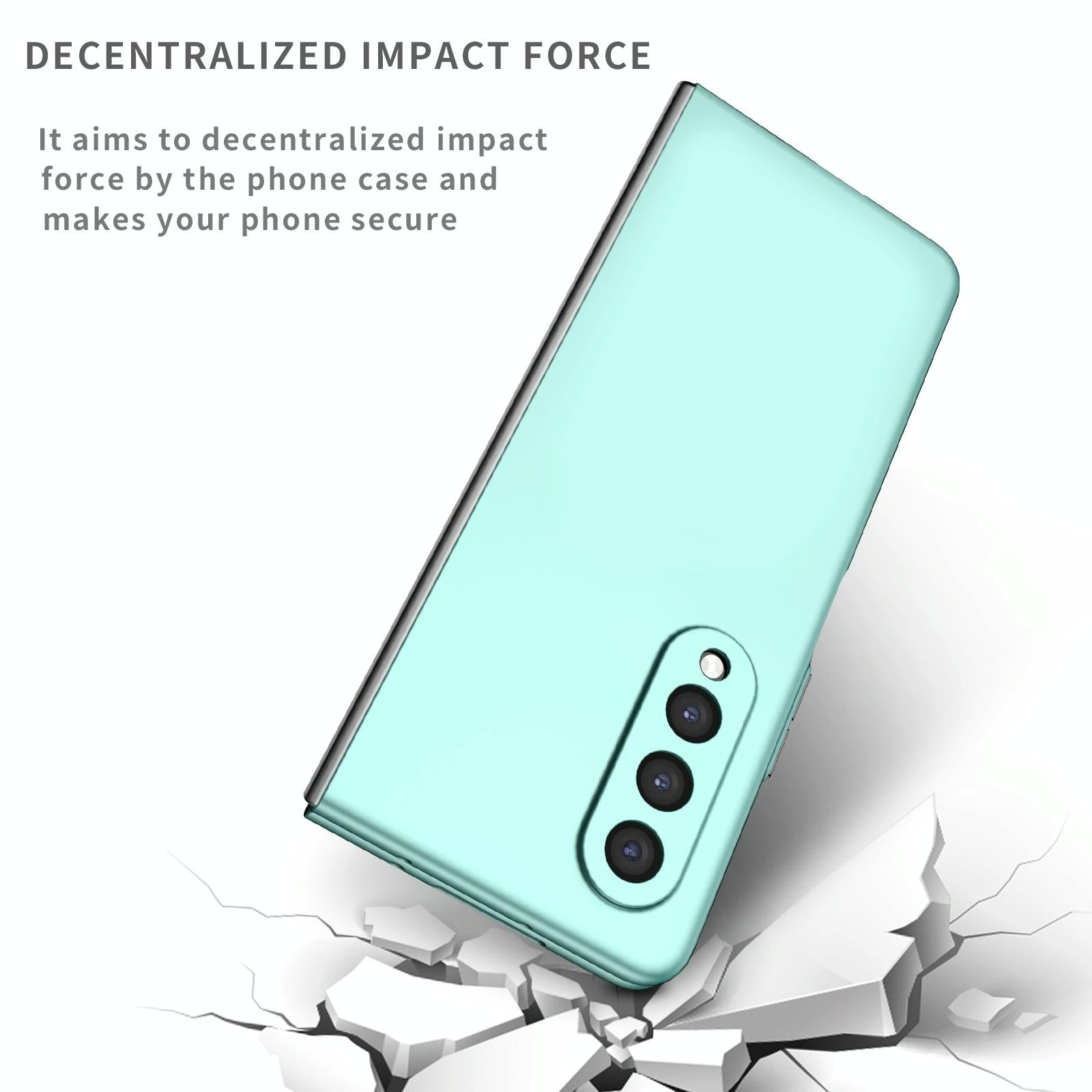For Samsung Galaxy z Fold4 5G Foldable Armor Phone Case - Compact and Durable - Wine Red 4
