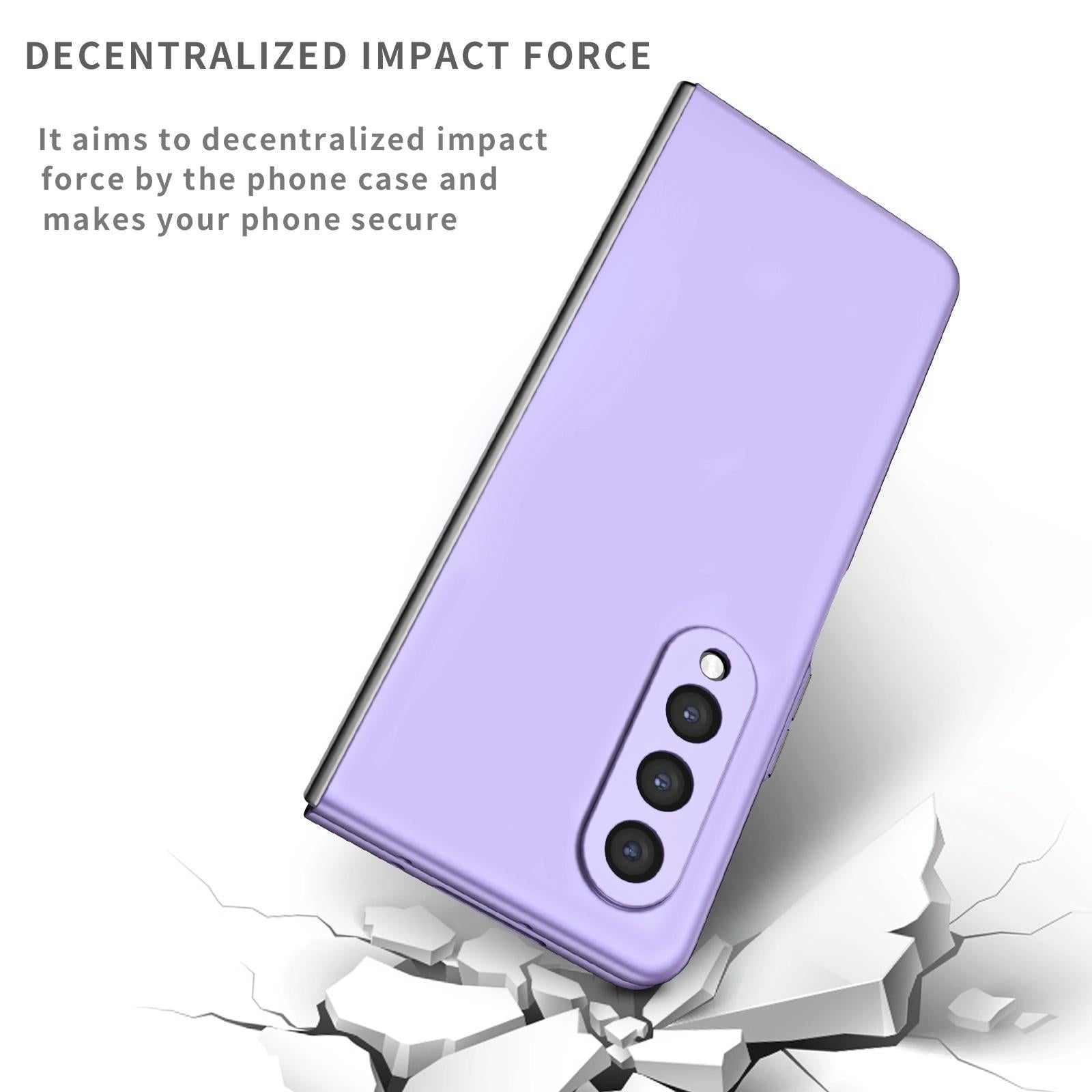 For Samsung Galaxy z Fold4 5G Foldable Armor Phone Case - Compact and Durable - Wine Red 10