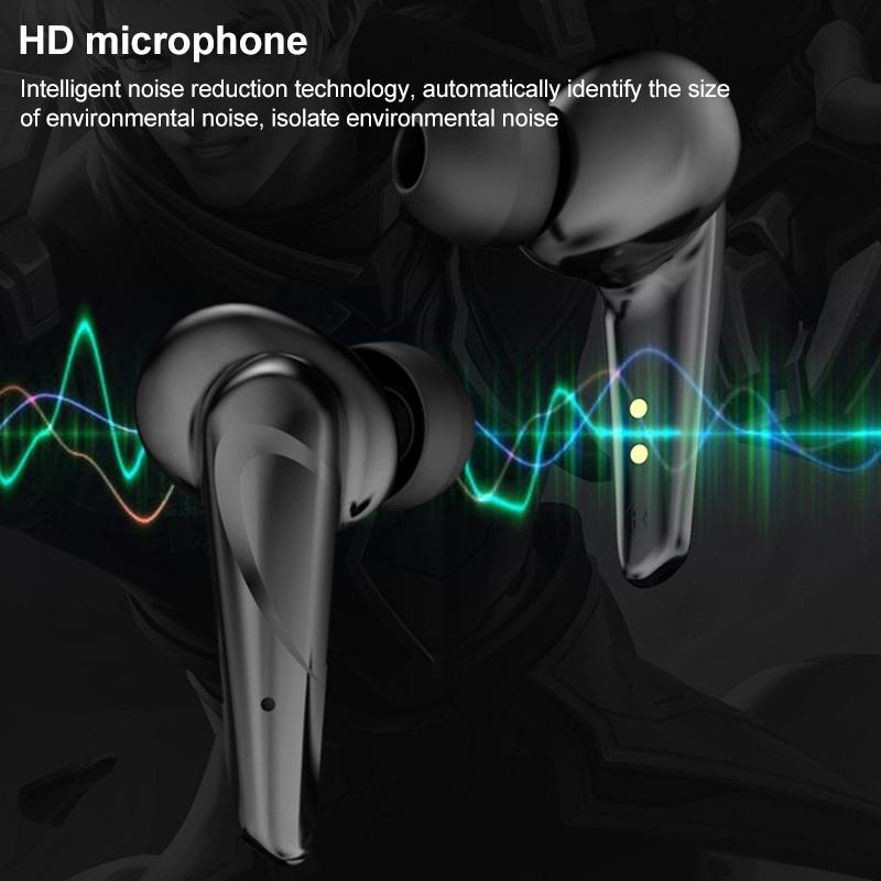 Wireless Gaming Earbuds with Bluetooth 5.0 and Led - Yellow 7