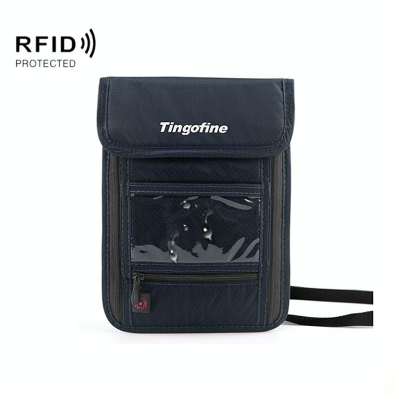 Travel Document Bag with Rfid Blocking - 21x16cm - Iron Gray