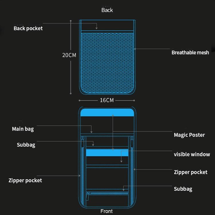 Travel Document Bag with Rfid Blocking - 21x16cm - Iron Gray 5
