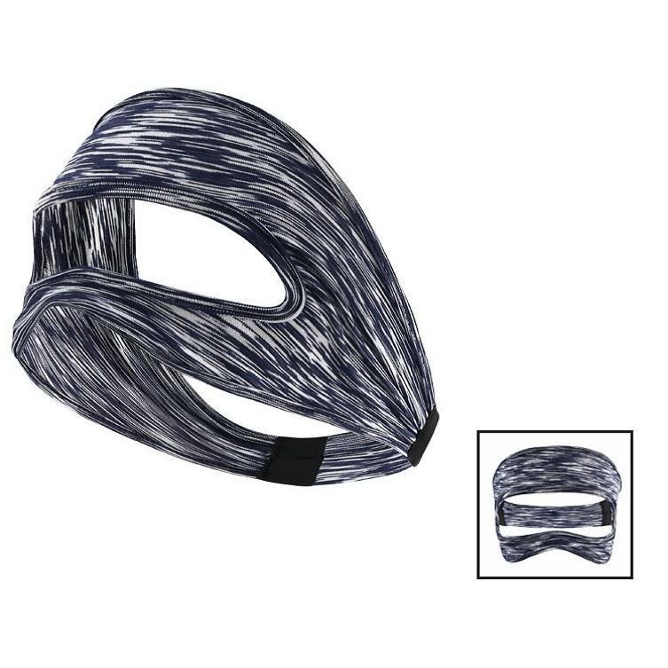 Gray Breathable Vr Eye Mask - Lightweight - Blue White 9