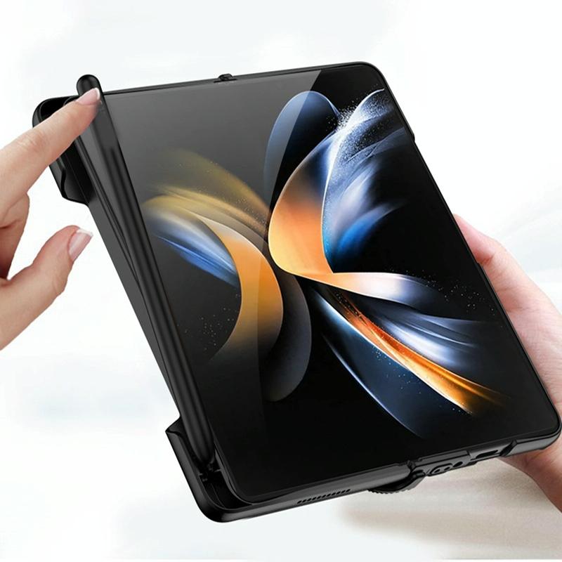 For Samsung Galaxy Z Fold4 5G Foldable Phone Case With Magnetic Closure And Pen Slot - Compact And Convenient - Green 4