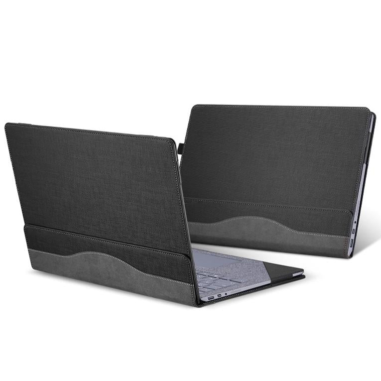 Versatile 13.5 Leather Laptop Sleeve for Microsoft Surface - Multi-functional - Gentleman Gray 3
