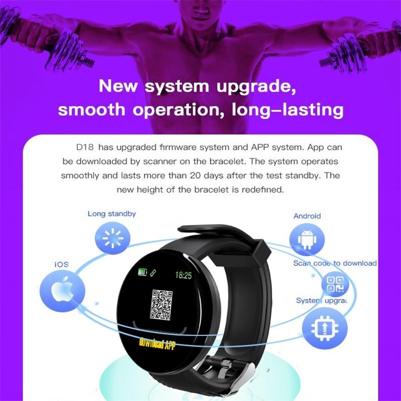 Smart Watch With Call Reminder And Health Monitoring - Waterproof - Purple 12