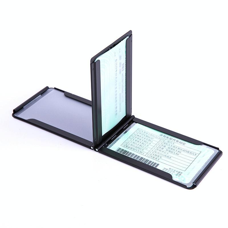 Aluminum Driver License Box Multifunctional Credit Card Storage - Black 6