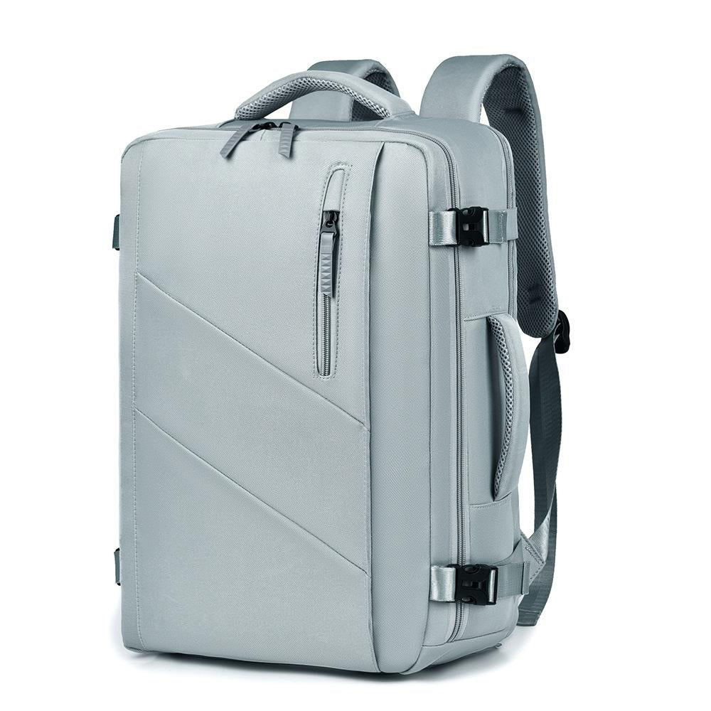 Large Capacity Simple Style Travel Backpack - Light Blue