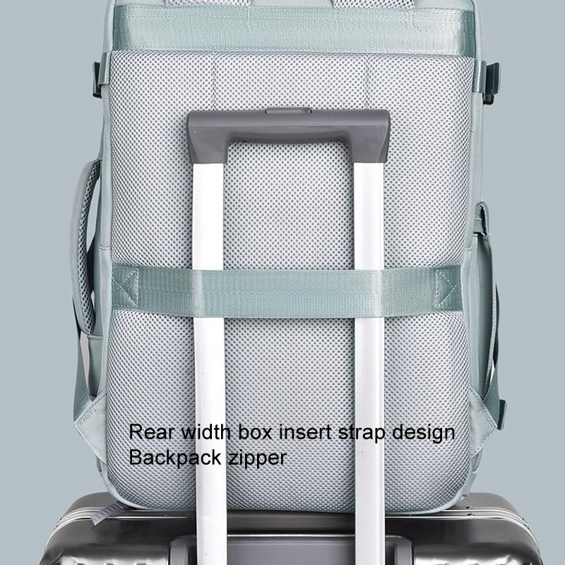 Large Capacity Simple Style Travel Backpack - Light Blue 12