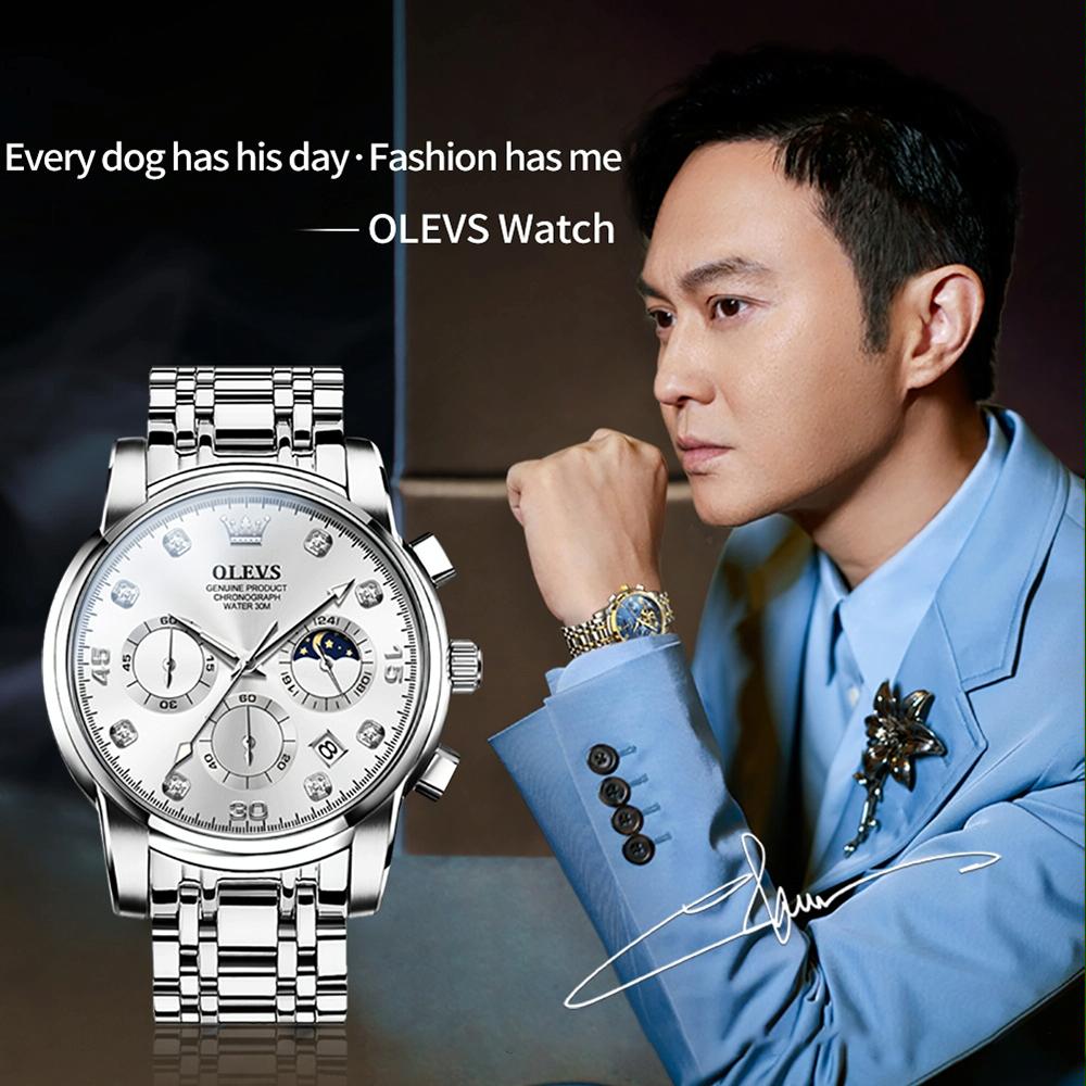 Waterproof Luminous Quartz Watch for Men - Multifunctional - Blue 5