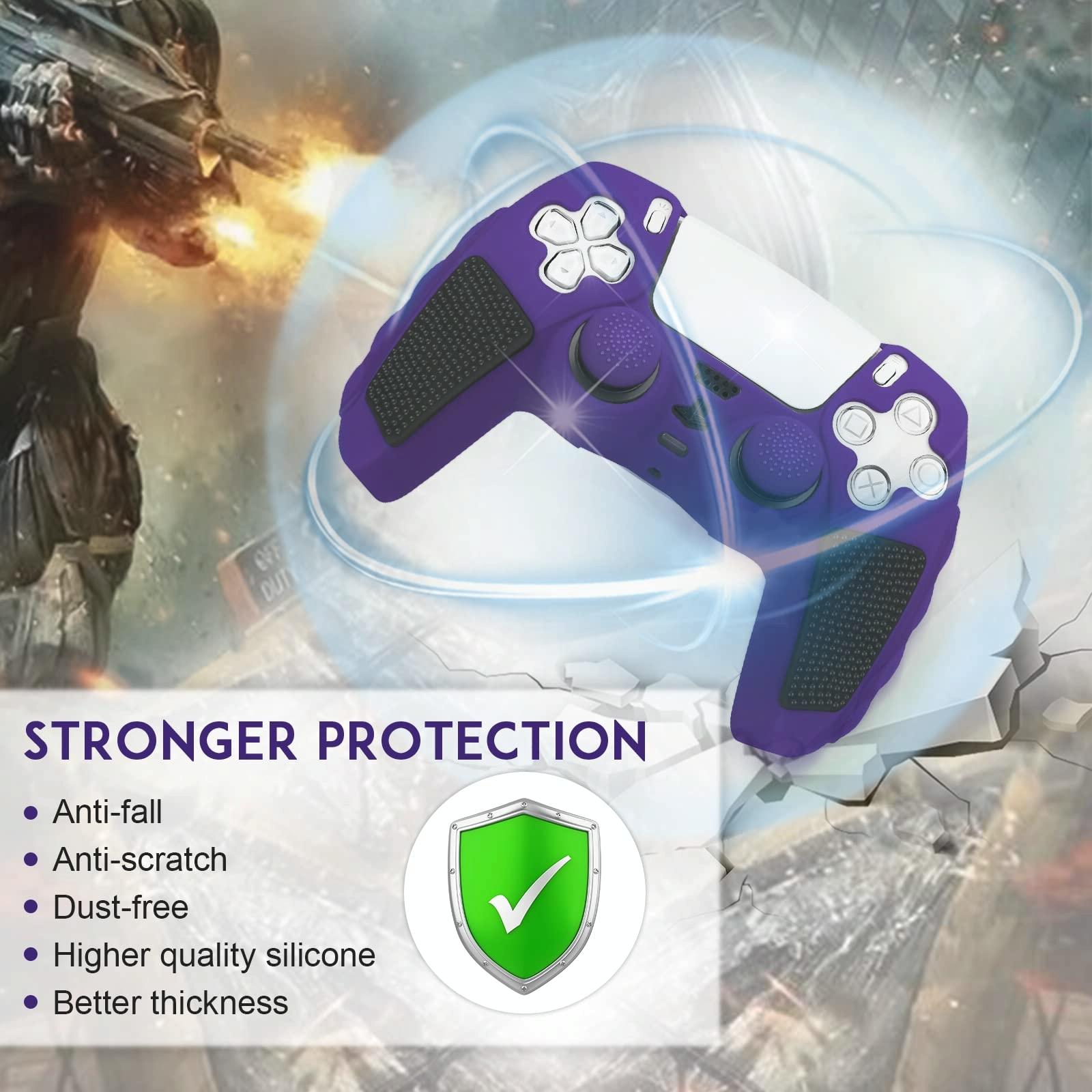 Silicone Gamepad Cover for Sony Ps5 - no Rocker Caps - Blue Black 6