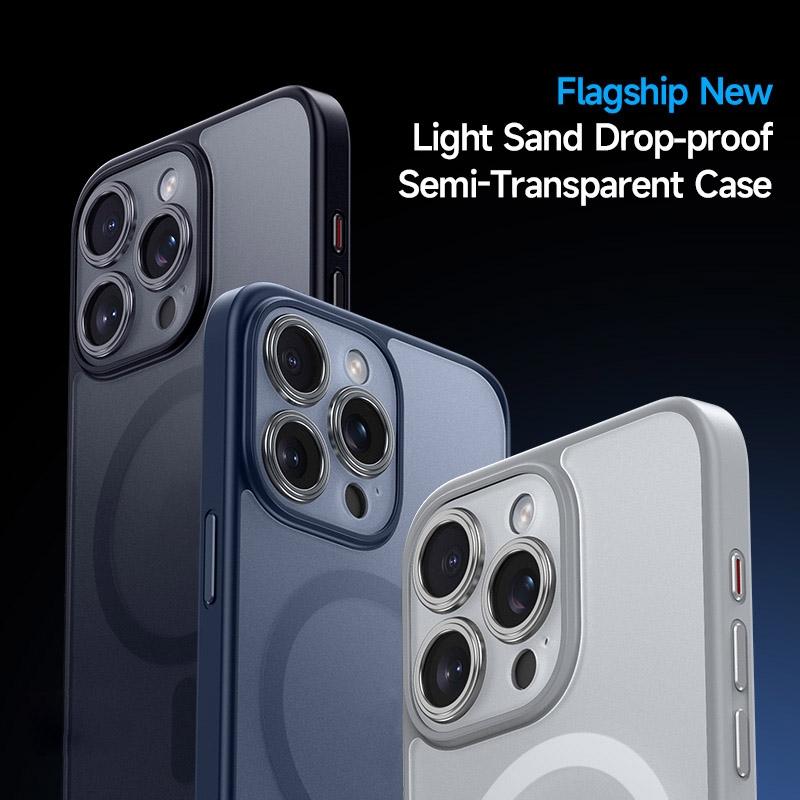 Matte Magnetic Magsafe Case for Iphone 15 - Sulada - Titanium Black 3
