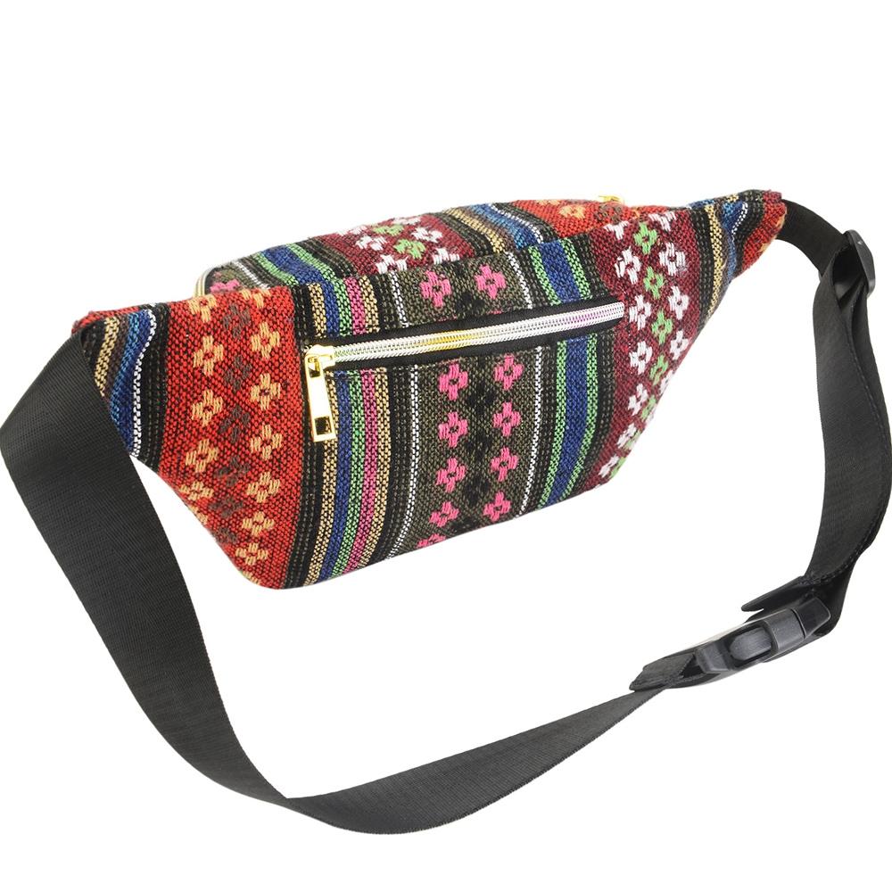 Boho Ethnic Style Waist Bag 34 X 15Cm - Style-D 4
