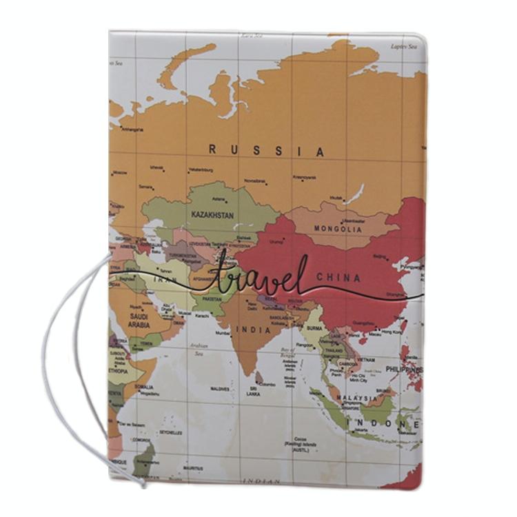 Passport Cover For Travel Abroad 3D Map Design - Tr1 14