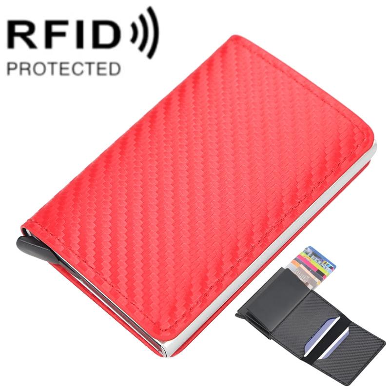 Rfid-protected Plaid Leather Wallet with Automatic Card Ejector - Gold 10