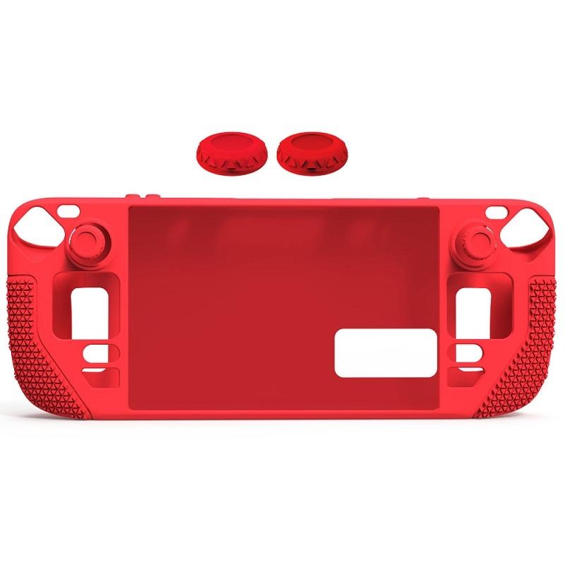 Steam Deck Silicone Cover with Button Caps - All-inclusive - Pink