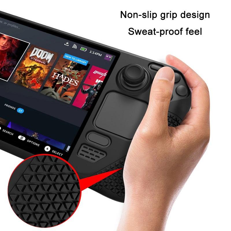 Steam Deck Silicone Cover with Button Caps - All-inclusive - Pink 4