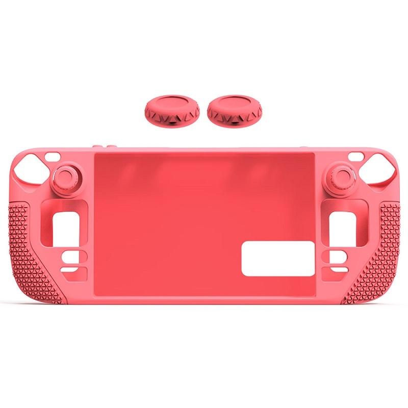 Steam Deck Silicone Cover with Button Caps - All-inclusive - Pink 8