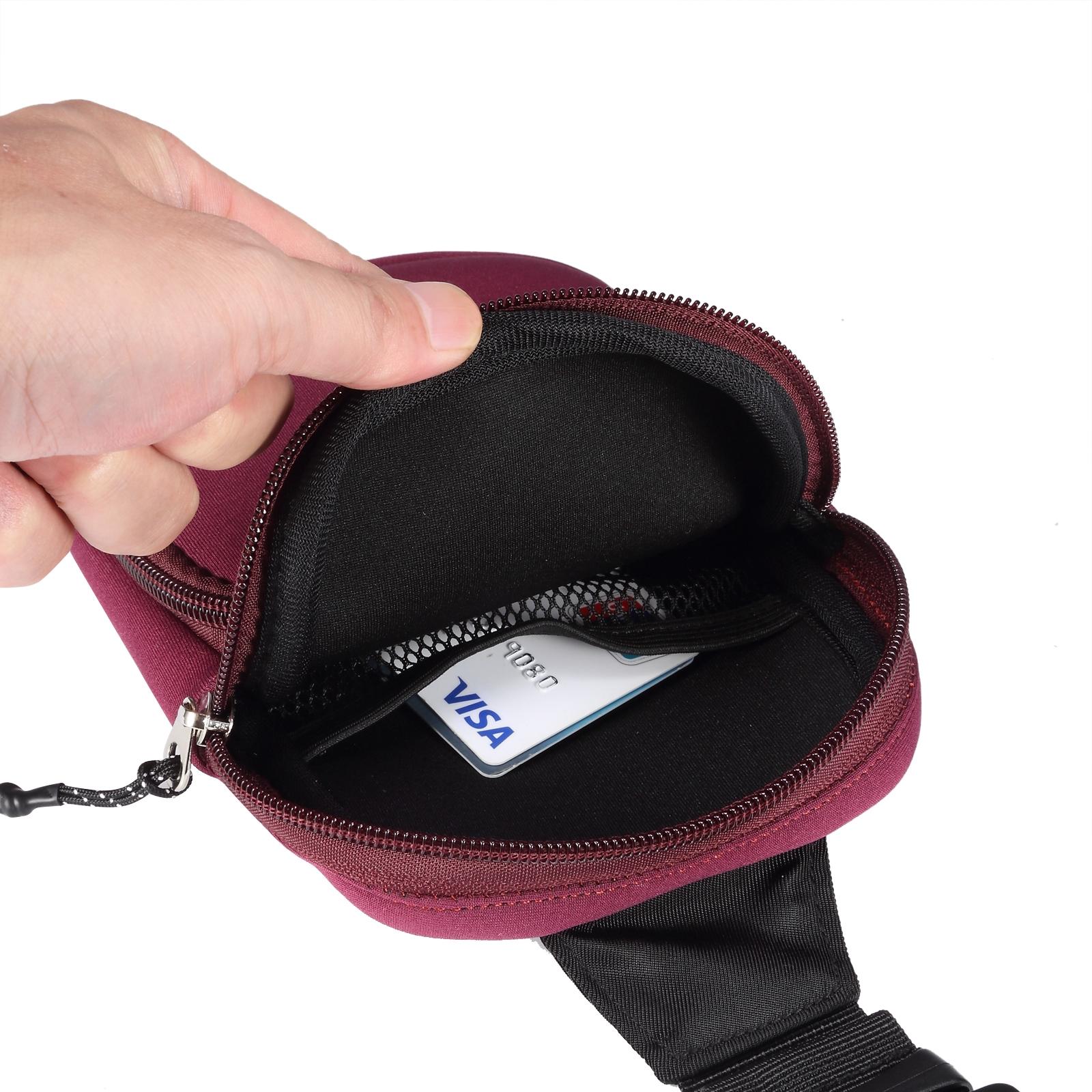 Universal Nylon Chest Bag For 5.5 Inch -7.2 Inch Phones Fashionable And Functional - Black 11