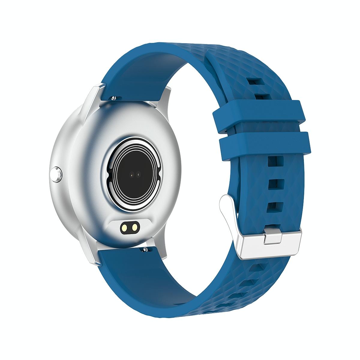 1.75 Inch Hd Round Screen Silicone Strap Smart Sports Watch - Purple 4