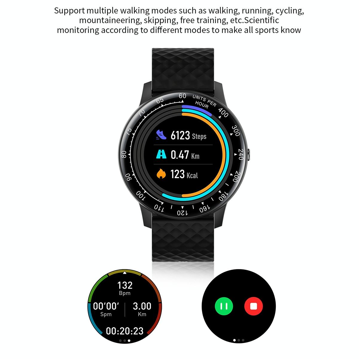1.75 Inch Hd Round Screen Silicone Strap Smart Sports Watch - Purple 5