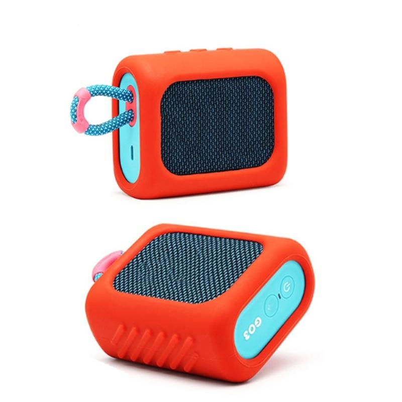 Protective Silicone Case for Jbl Go3 Speaker - Dust-proof and Anti-fall - Blue 5