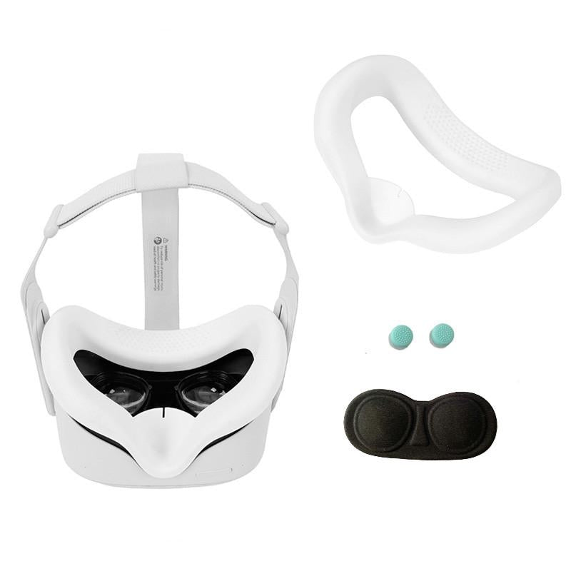 Silicone Vr Eye Mask Lens Cover Set for Oculus Quest 2 - Navy Blue 12
