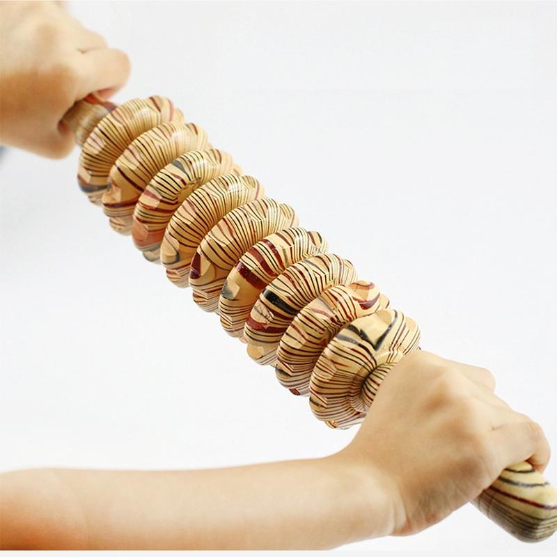 Wooden Abdominal & Leg Roller Massager - 368 Massage Wheel 5