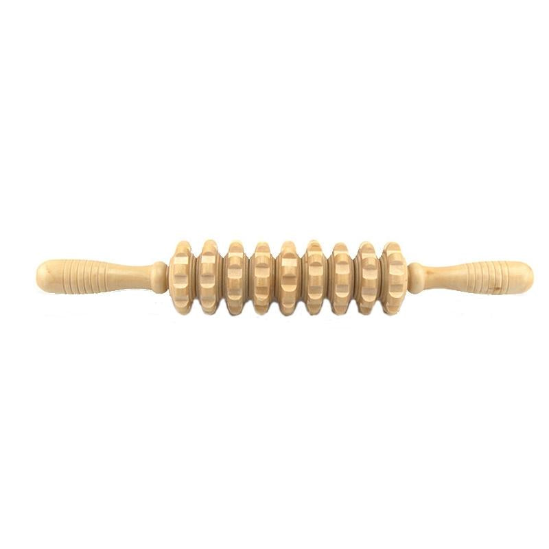 Wooden Abdominal & Leg Roller Massager - 368 Massage Wheel 6