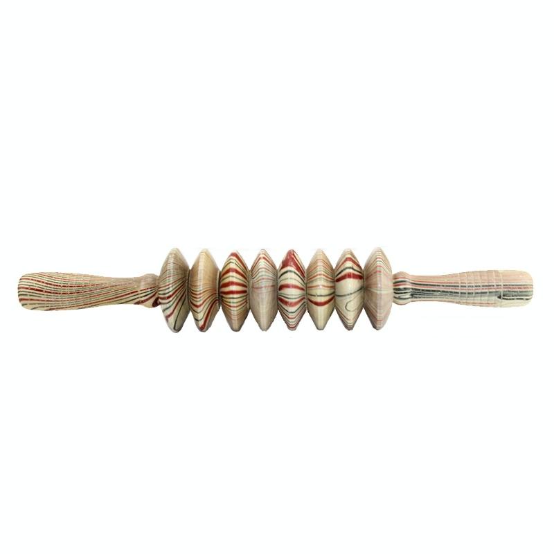 Wooden Abdominal & Leg Roller Massager - 368 Massage Wheel 8