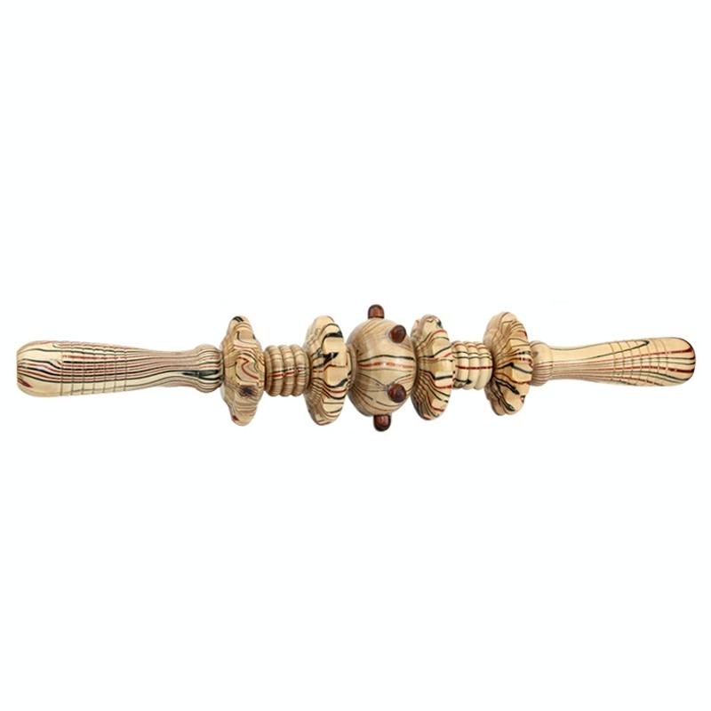 Wooden Abdominal & Leg Roller Massager - 368 Massage Wheel 9
