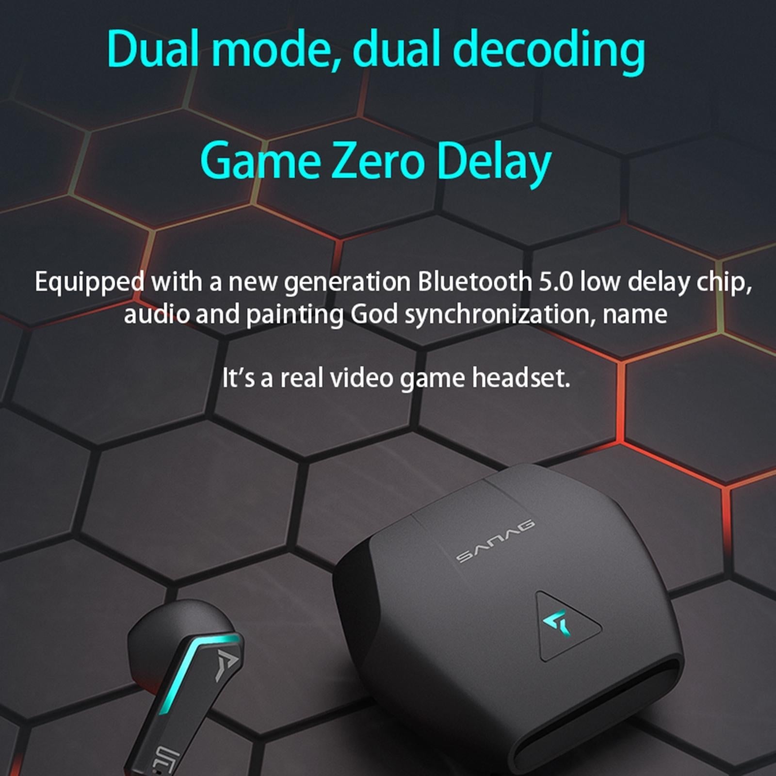 Wireless Bluetooth Gaming Headset with Noise Reduction - Green 6