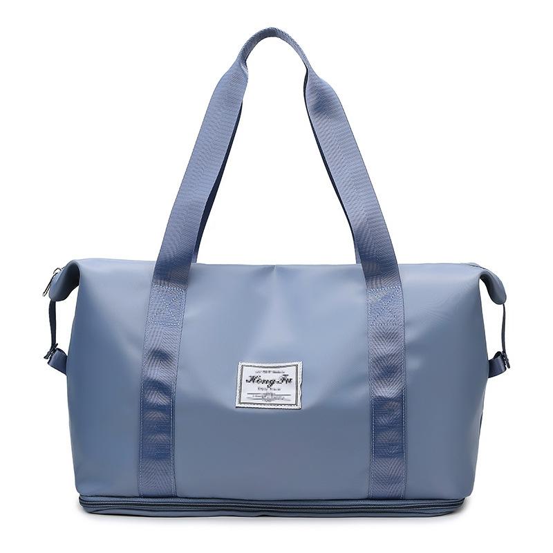 Sports Gym Duffel Bag with Wet / Dry Separation - Large Capacity - Grey 10