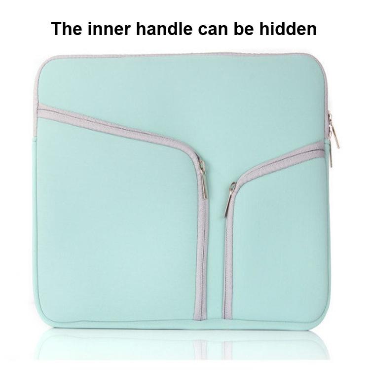 11 Inch Multi-Pocket Laptop Liner Bag For Diving Material - Mint Green 4