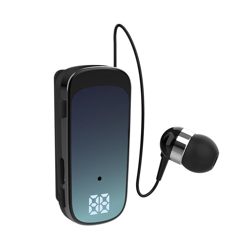 K65 Wireless Business Earbuds - Retractable Cable - Green 13