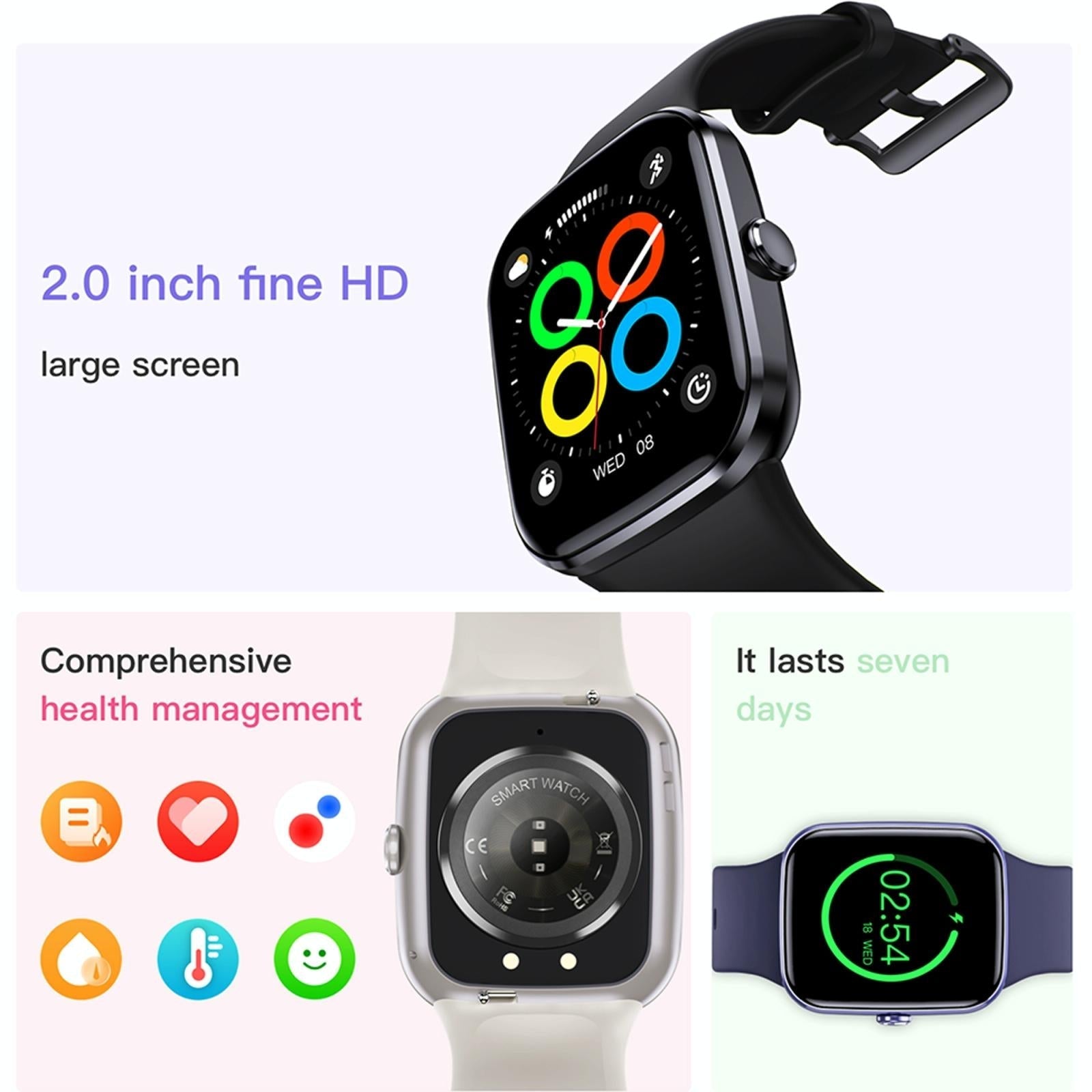 Ip67 Waterproof Smart Bracelet Bluetooth Call Fitness Tracker - Wine Red 8