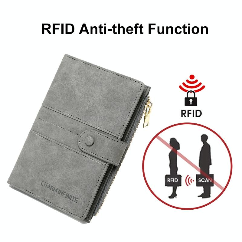 Rfid-protected Multi-card Travel Document Pouch - Coffee 8