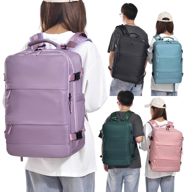 Spacious Business Travel Backpack Fits Laptop - Pink 3