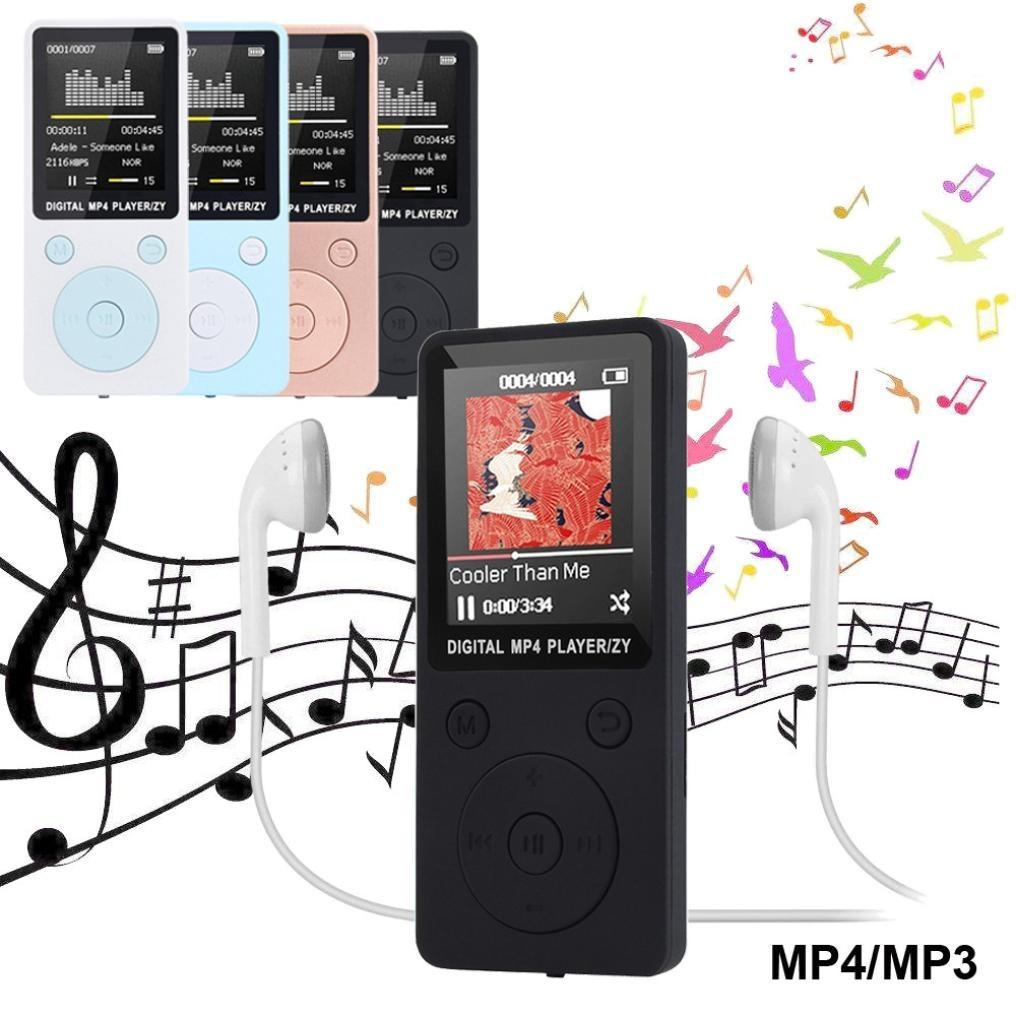Portable Mp4 Music Player With Fm Radio & Recording Black - White No Memory 4